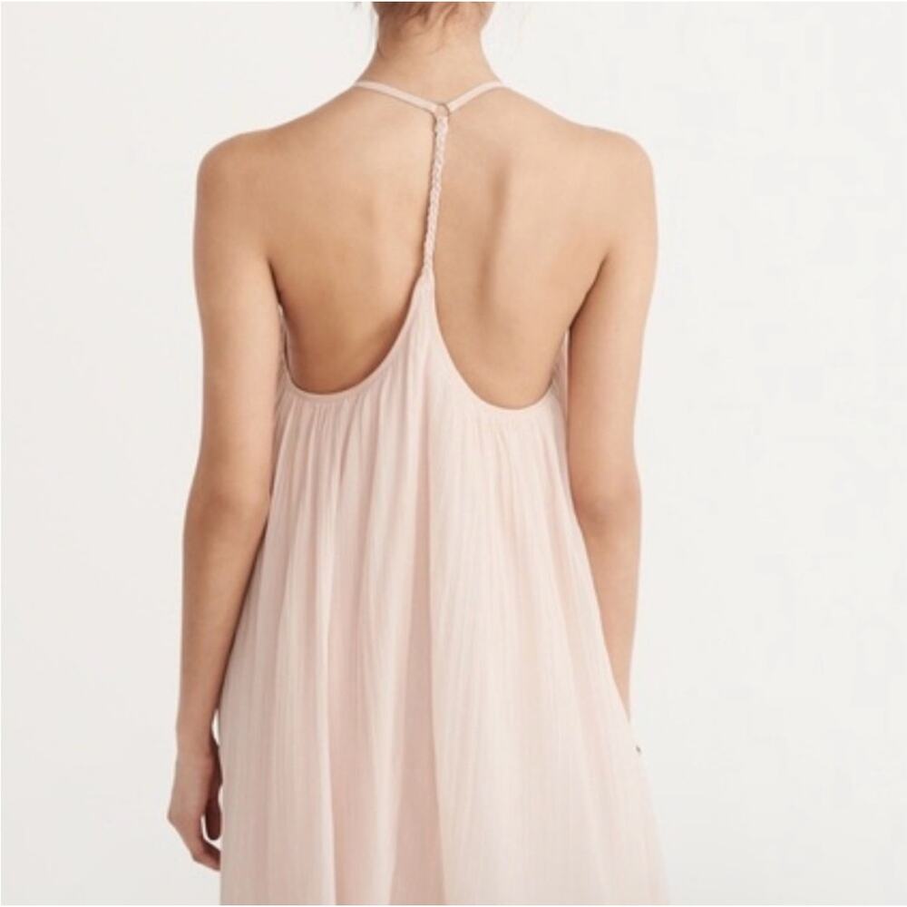 Abercrombie & Fitch Pastel light pink pleated Mini Dress Size M - Picture 2 of 11